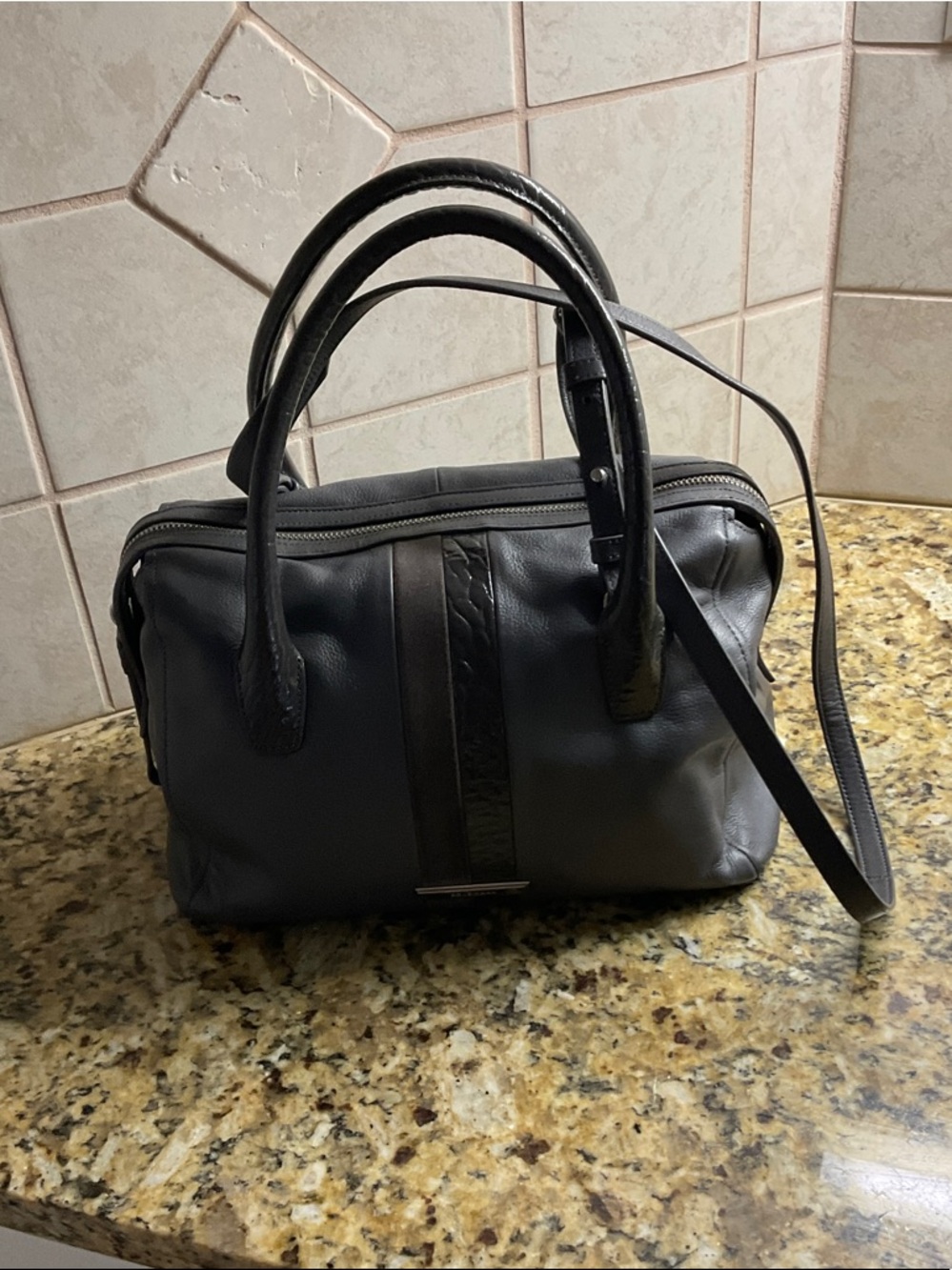 Cole Haan dark gray Shoulder Bag with Dark gray Accent